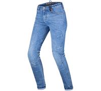 Shima Jeans Moto DEVON - Pantaloni Biker ventilati slim con rinforzi FiberQL CE Donna Blu 30 LONG