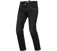 SHIMA DEVON Jeans Moto - Pantaloni Biker Ventilato Elastico Vestibilità Slim con Rinforzi in FiberQL, Protezioni CE per Ginocchia e Fianchi (Uomo, Nero, 32)