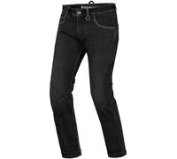 SHIMA DEVON Jeans Moto - Pantaloni Biker Ventilato Elastico Vestibilità Slim con Rinforzi in FiberQL, Protezioni CE per Ginocchia e Fianchi (Uomo, Nero, 38)