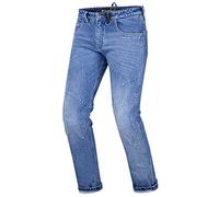 SHIMA DEVON Jeans Moto - Pantaloni Biker Ventilato Elastico Vestibilità Slim con Rinforzi in FiberQL, Protezioni CE per Ginocchia e Fianchi (Uomo, Blu, 36)