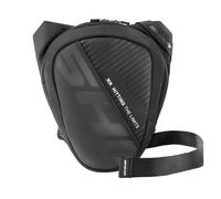 SHIMA DIVISION HIP BAG Marsupio Moto da Gamba Uomo Donna Borsello da Cintura Riflettente Cosciale Laterale Tasca Impermeabile Multifunzionale Leg Bag (Nero, 2 litri)