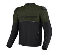 SHIMA DRIFT Giacca Moto Uomo | Leggera e Traspirante Giubbotto moto uomo estiva in trete con protezioni CE per schiena, spalle e gomiti, con regolazione (Khaki, L)