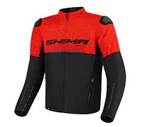SHIMA Drift Giacca tessile moto, nero-rosso, taglia XL per maschi