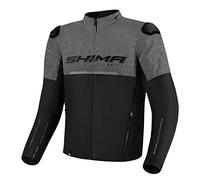 SHIMA DRIFT Giacca Moto Uomo | Leggera e Traspirante Giubbotto moto uomo estiva in trete con protezioni CE per schiena, spalle e gomiti, con regolazione (Grigio, 4XL)