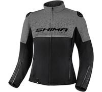 SHIMA Drift Giacca tessile moto da donna, nero-grigio, taglia L per donne