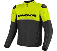 SHIMA DRIFT Giacca Moto Uomo | Leggera e Traspirante Giubbotto moto uomo estiva in trete con protezioni CE per schiena, spalle e gomiti, con regolazione (Fluo, XL)