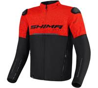 SHIMA DRIFT Giacca Moto Uomo | Leggera e Traspirante Giubbotto moto uomo estiva in trete con protezioni CE per schiena, spalle e gomiti, con regolazione (Rosso, 4XL)