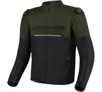 SHIMA DRIFT Giacca Moto Uomo | Leggera e Traspirante Giubbotto moto uomo estiva in trete con protezioni CE per schiena, spalle e gomiti, con regolazione (Khaki, M)