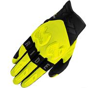 SHIMA DRIFT GLV Guanti Moto Estivi Uomo Pelle Lungo Ventilato Perforato Omologati Guanto per Motocicletta Touchscreen Ventilata Scooter Protettore Rinforzato Abbigliamento Racing (Uomini, Fluo, S)