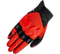 SHIMA Drift Guanti da moto, nero-rosso, taglia XL per maschi