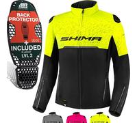 SHIMA DRIFT LADY Giacca Moto Donna | Leggera e Traspirante Giubbotto moto donna estiva in trete con protezioni CE per schiena, spalle e gomiti, con regolazione (Fluo, L)