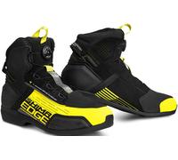 SHIMA EDGE WP Scarpe Moto Uomo Pelle Impermeabile Estive Scarpa ATOP Sneakers Proteggi Touring Protezione Cerniera Laterale Suole Antiscivolo Estate Abbigliamento (Uomini, Impermeabile, Fluo, 42)