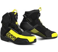 SHIMA Edge Vented Scarpe da moto, nero-giallo, taglia 47 per maschi