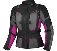 SHIMA Hero 2.0 impermeabile Giacca tessile moto da donna, nero-rosa, taglia 2XL per donne