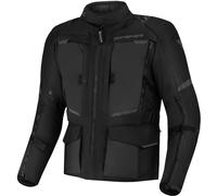 SHIMA HERO 2.0 Giacca Moto Uomo-Tutte Stagioni Giubbotto Moto Turismo Uomo in Cordura tessuto con membrana imperable strato riscaldante, protezioni CE per schiena, spalle e gomiti, (Nero, 4XL)