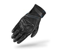 SHIMA HERO GLV Guanti Moto Inverno Uomo Pelle Lungo Impermeabile Perforato Omologati Guanto per Motocicletta Touchscreen Ventilata Scooter Protettore Rinforzato (Uomini, Nero Impermeabile, L)