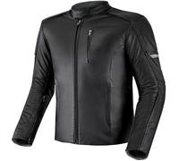 SHIMA HUNTER Giacca Moto Uomo- Giubbotto moto uomo in pelle A+ vintage ventilato con protezioni CE per schiena(Model 2022, Nero, S)