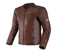 SHIMA HUNTER+ 2.0 Giacca Moto Uomo- Giubbotto moto uomo in pelle vintage ventilato con protezioni