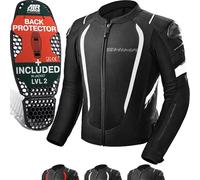 SHIMA Mesh Pro 2.0 Giacca tessile moto, nero-bianco, taglia M per maschi