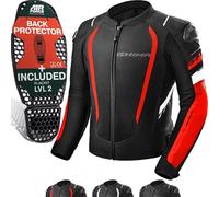 SHIMA Mesh Pro 2.0 Giacca tessile moto, nero-bianco-rosso, taglia S per maschi