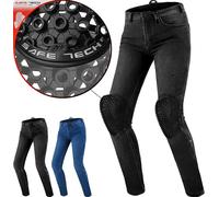 SHIMA Metro Jeans da moto da donna, nero, taglia 26 32 per donne
