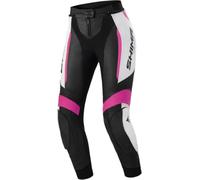 SHIMA Miura 2.0 Pantaloni da donna in pelle da moto, nero-rosa, taglia 38 per donne