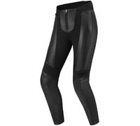 SHIMA MONACO 2.0 Pantaloni Donna - Pantalone Transpirante, Elasticizzati, Vestibilità Slim in Pelle con Protezioni CE per Ginocchia (Nero, S)
