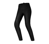 SHIMA NOX 2.0 Jeggins Moto Donna - Pantalone Transpirante, Elasticizzati, Vestibilità Regolare con Strato in DuraQL, Protezioni Slim Fit, CE per Ginocchia e Fianchi (Nero, S LONG)