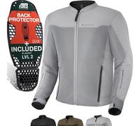 SHIMA Openair Giacca tessile moto, grigio, taglia XL per maschi