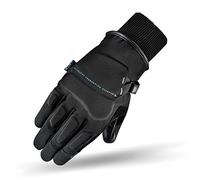 SHIMA OSLO WP LADY Guanti Moto Donna - Guanti Tutte Stagioni, Impermeabili, Antivento, Touchscreen con Protettore Nocche, Assorbitori D'urto da Polso, Tergicristallo per Visiera (Nero, S)