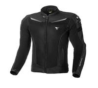 SHIMA PISTON, Giacca da motociclista in pelle e maglia da uomo con protezioni (Nero, 58)