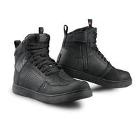 SHIMA REBEL 2.0 Scarpe Moto Donna Pelle Impermeabile Estive Scarpa Sneakers Proteggi Touring Protezione Cerniera Laterale Suole Antiscivolo Estate Abbigliamento (Donne, Impermeabile Nero, 36)