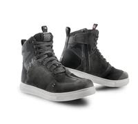 SHIMA REBEL 2.0 Scarpe Moto Donna Pelle Ventilata Estive Scarpa Sneakers Proteggi Touring Protezione Cerniera Laterale Suole Antiscivolo Estate Abbigliamento (Donne, Ventilato Grigio, 39)