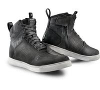 SHIMA REBEL 2.0 Scarpe Moto Donna Pelle Ventilata Estive Scarpa Sneakers Proteggi Touring Protezione Cerniera Laterale Suole Antiscivolo Estate Abbigliamento (Donne, Ventilato Grigio, 38)