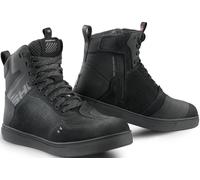 SHIMA REBEL 2.0 Scarpe Moto Donna Pelle Ventilata Estive Scarpa Sneakers Proteggi Touring Protezione Cerniera Laterale Suole Antiscivolo Estate Abbigliamento (Donne, Ventilato Nero, 37)