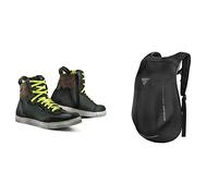 SHIMA Rebel Vented, Scarpe da Motociclista per Uomo | Scarpe da Equitazione Stradale Traspiranti, Rinforzate con Cerniera Laterale, Supporto Alla Caviglia (Grigio, 45) AYRO Backpack