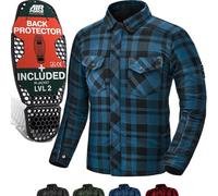 SHIMA Renegade 2.0 Camicia Moto, blu, taglia L per maschi