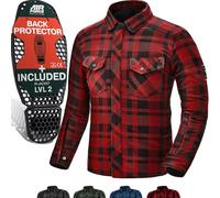 SHIMA Renegade 2.0 Camicia Moto, rosso, taglia L per maschi