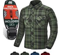 SHIMA Renegade 2.0 Camicia da Moto, Verde, 4XL Unisex