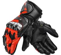 SHIMA RS-3 Guanti da motocicletta, nero/rosso/fluo rosso scuro, Taglia S
