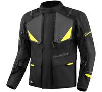 SHIMA Runner impermeabile Giacca tessile moto, nero/giallo, Taglia S