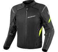 SHIMA RUSH Giacca Moto Uomo con Protezioni 4 Stagioni | AIRFORCE Paraschiena | Giacchetta da Moto Impermeabile Estiva Tuta Pantaloni Touring (Neon, Uomo, Giubbotto, Taglia XL)