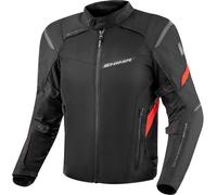 SHIMA Rush 2.0 impermeabile Moto Tessile Giacca, nero-rosso, taglia 2XL per maschi