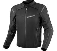 SHIMA RUSH Giacca Moto Uomo con Protezioni 4 Stagioni | AIRFORCE Paraschiena | Giacchetta da Moto Impermeabile Estiva Tuta Pantaloni Touring (Nero, Uomo, Giubbotto, Taglia S)