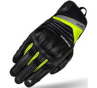 SHIMA RUSH Guanti Moto Uomo - Guanti Transpirante, Rinforzato, Touchscreen, Città, Estiva con Protettore Nocche, Assorbitori D'urto Polsi e Dita, Palmo Rinforzato (Fluo, XL)