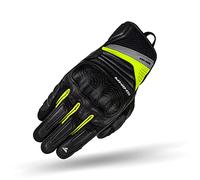 SHIMA RUSH Guanti Moto Uomo - Guanti Transpirante, Rinforzato, Touchscreen, Città, Estiva con Protettore Nocche, Assorbitori D'urto Polsi e Dita, Palmo Rinforzato (Fluo, XXL)