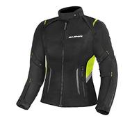 Giacca da moto da donna Shima Rush nero-giallo fluo Saldi XS