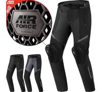 SHIMA RUSH Pantaloni Moto Donna con Protezioni 4 Stagioni | AIRFORCE Protezione Ginocchio | Pantaloni da Moto Impermeabile Estiva Tuta Giacchetta Touring (Nero, Donna, Pantalone, Taglia M)