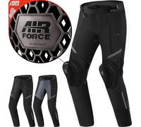 SHIMA Rush Pantaloni Moto Donna con Protezioni 4 Stagioni | Airforce Protezione Ginocchio | Pantaloni da Moto Impermeabile Estiva Tuta Giacchetta Touring (Nero, Donna, Pantalone, Taglia XL)
