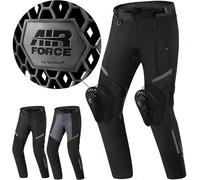 SHIMA Rush 2.0 pantaloni tessili da moto impermeabili, nero, taglia L per maschi